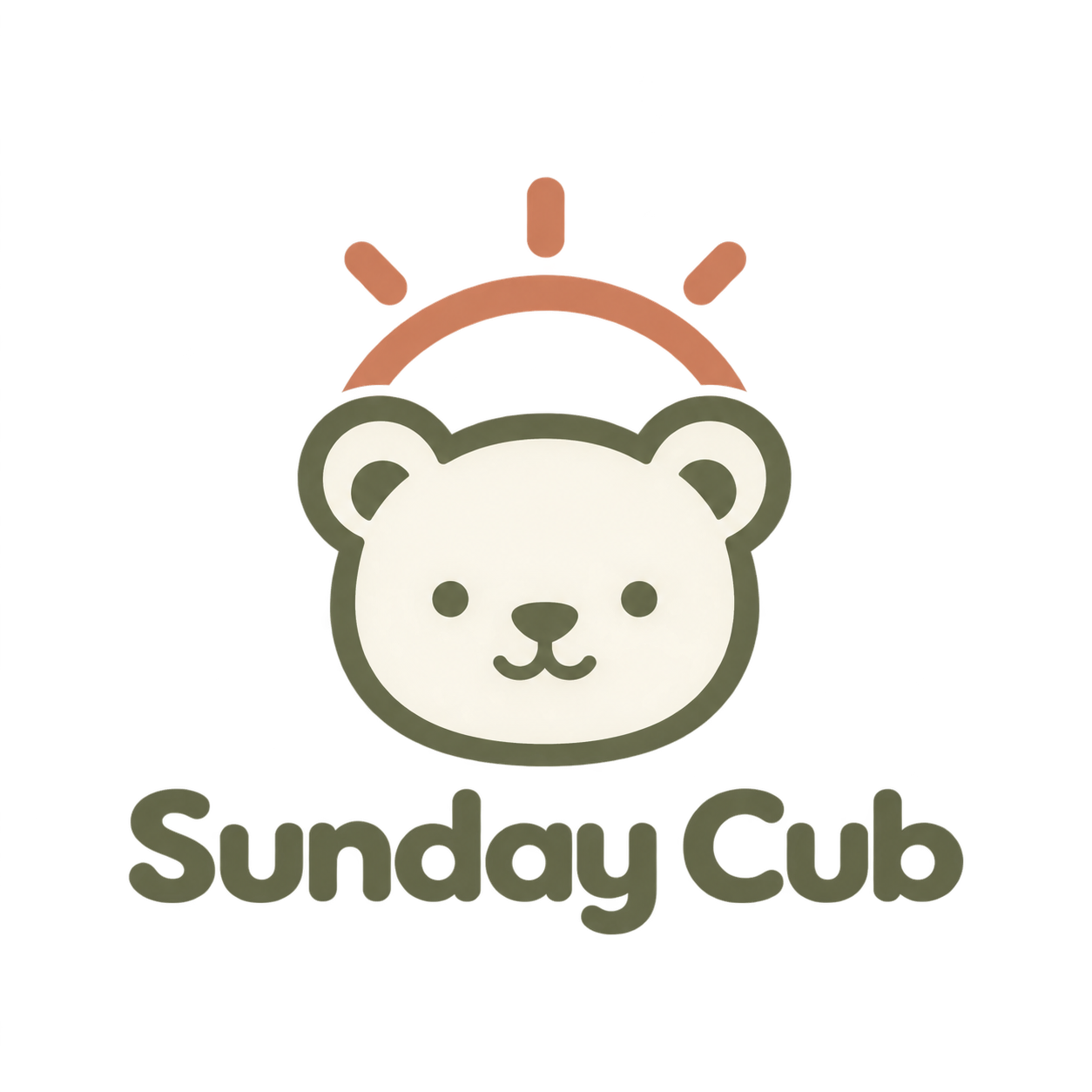 Sunday Cub bear and rising sun logo